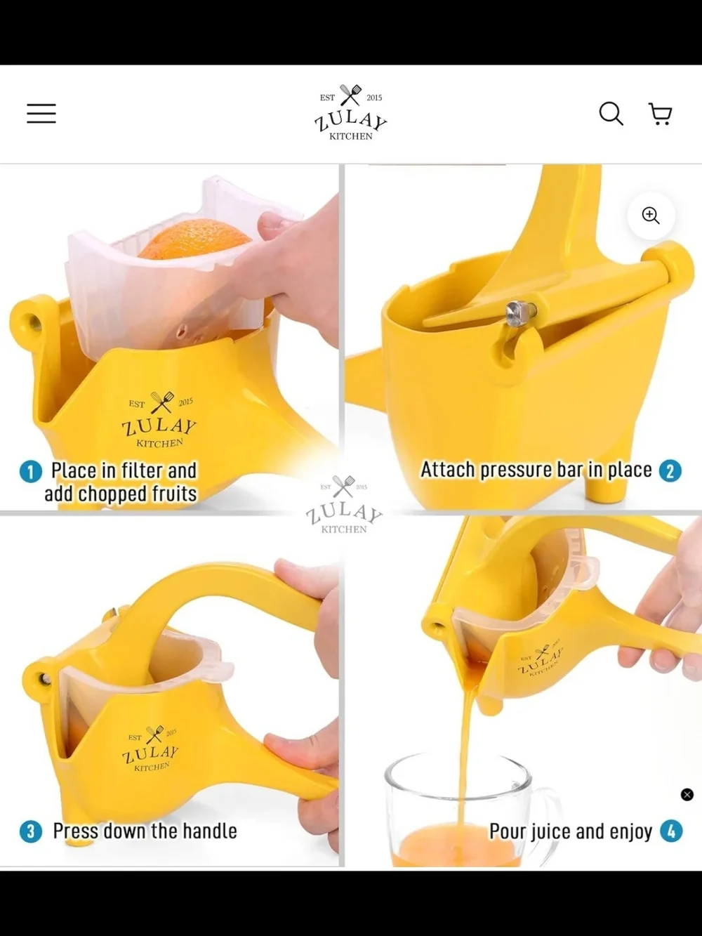 Yellow Citrus Juicer - Kids Accessories